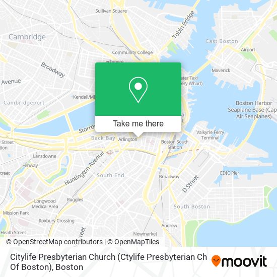 Mapa de Citylife Presbyterian Church (Ctylife Presbyterian Ch Of Boston)