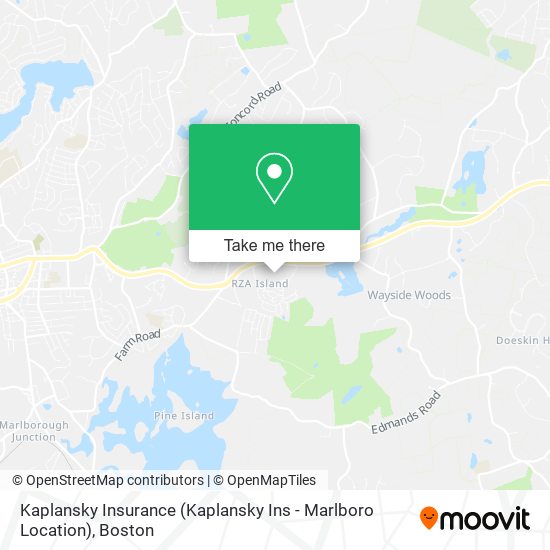 Mapa de Kaplansky Insurance (Kaplansky Ins - Marlboro Location)