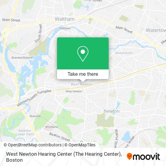 Mapa de West Newton Hearing Center (The Hearing Center)