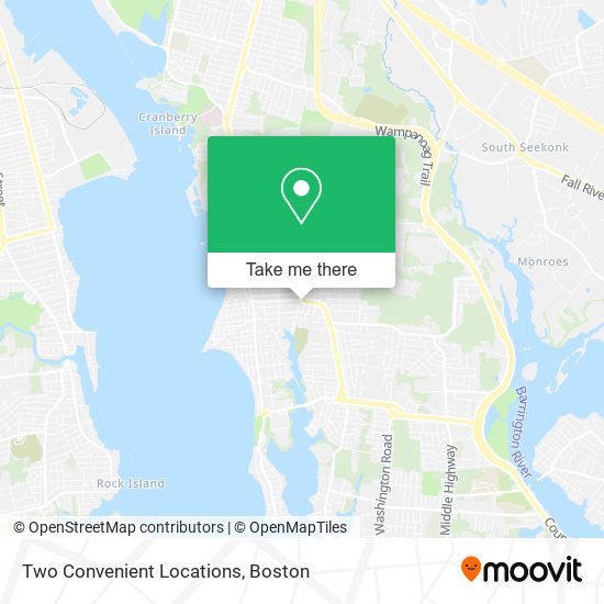 Two Convenient Locations map