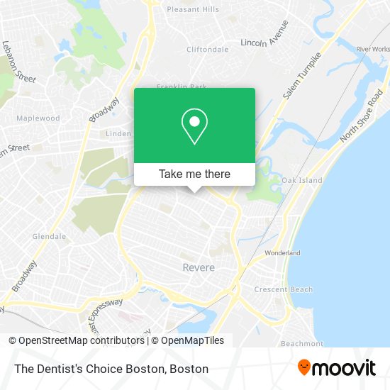 Mapa de The Dentist's Choice Boston