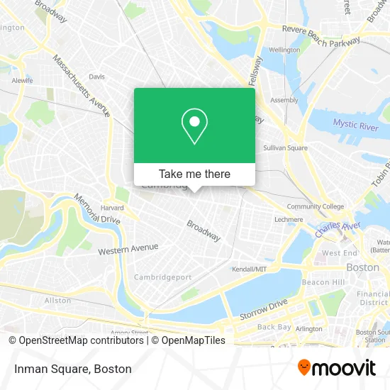 Inman Square map