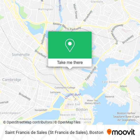 Saint Francis de Sales map