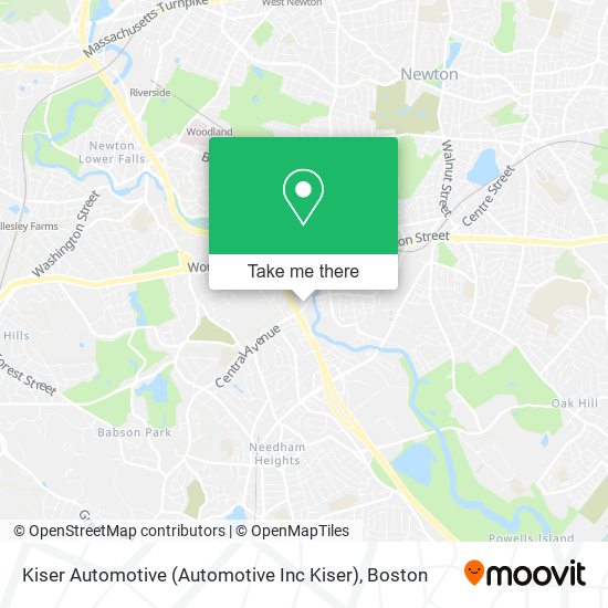 Mapa de Kiser Automotive (Automotive Inc Kiser)