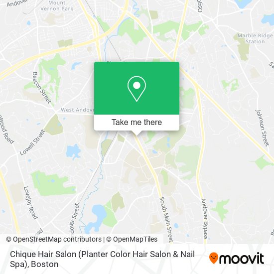 Mapa de Chique Hair Salon (Planter Color Hair Salon & Nail Spa)