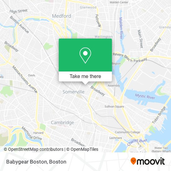 Babygear Boston map