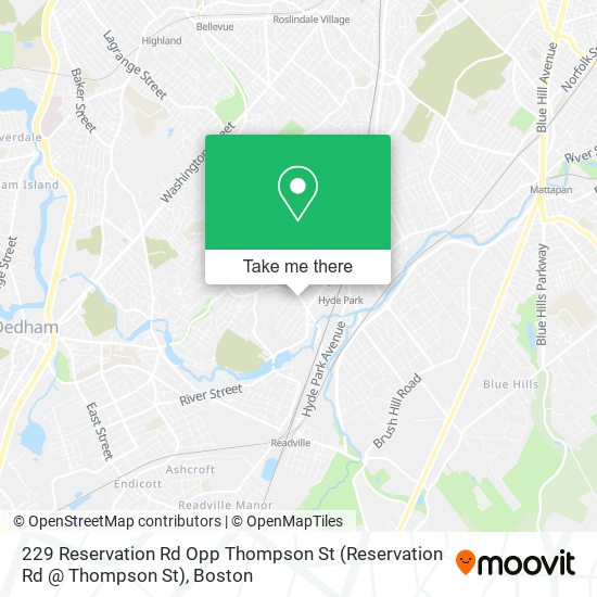 229 Reservation Rd Opp Thompson St (Reservation Rd @ Thompson St) map