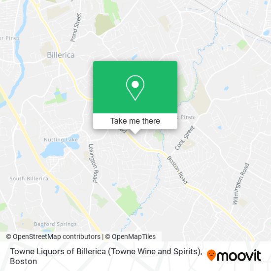 Towne Liquors of Billerica (Towne Wine and Spirits) map