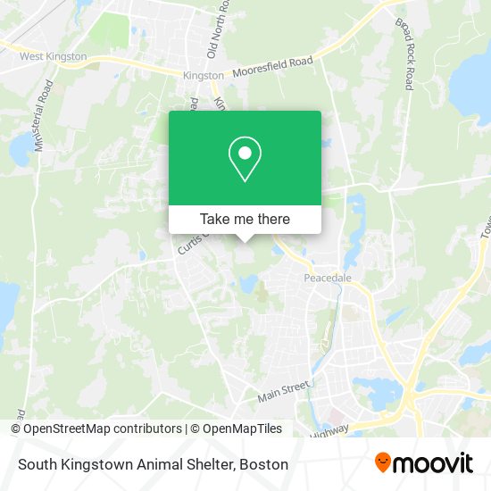 South Kingstown Animal Shelter map