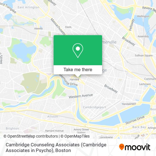 Mapa de Cambridge Counseling Associates (Cambridge Associates in Psycho)