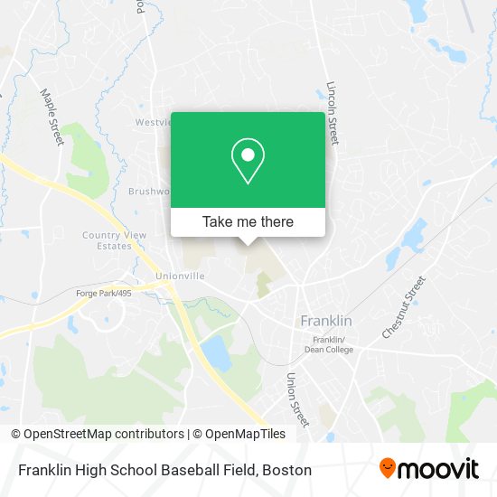 Mapa de Franklin High School Baseball Field