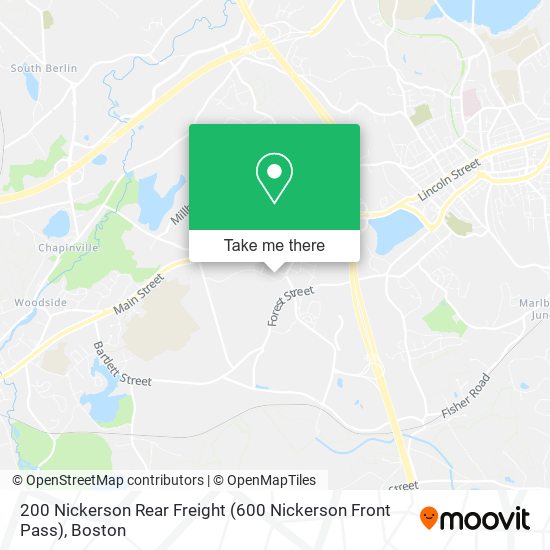 Mapa de 200 Nickerson Rear Freight (600 Nickerson Front Pass)