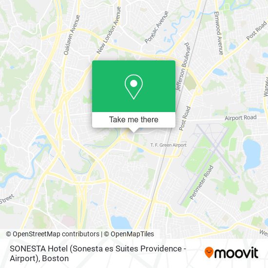 SONESTA Hotel (Sonesta es Suites Providence - Airport) map