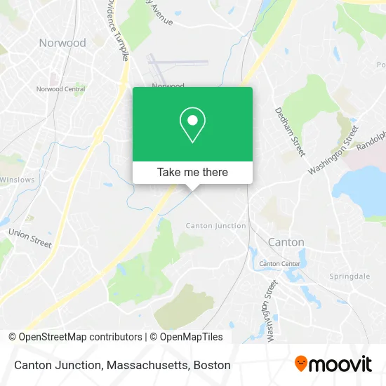Canton Junction, Massachusetts map