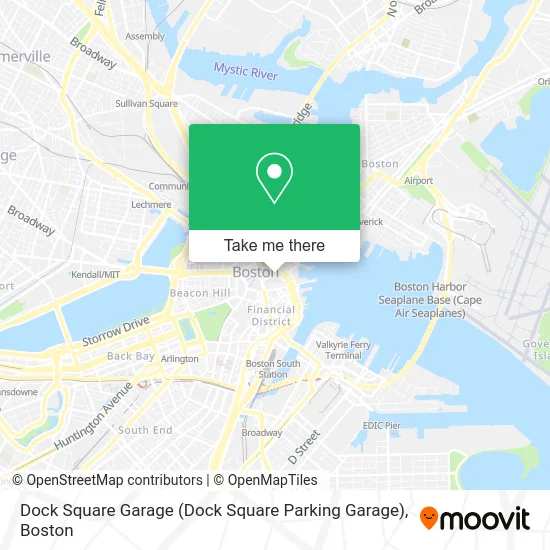 Dock Square Garage map