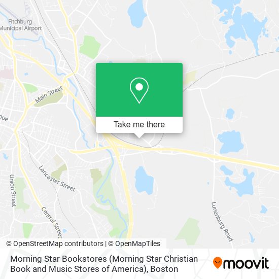 Mapa de Morning Star Bookstores (Morning Star Christian Book and Music Stores of America)