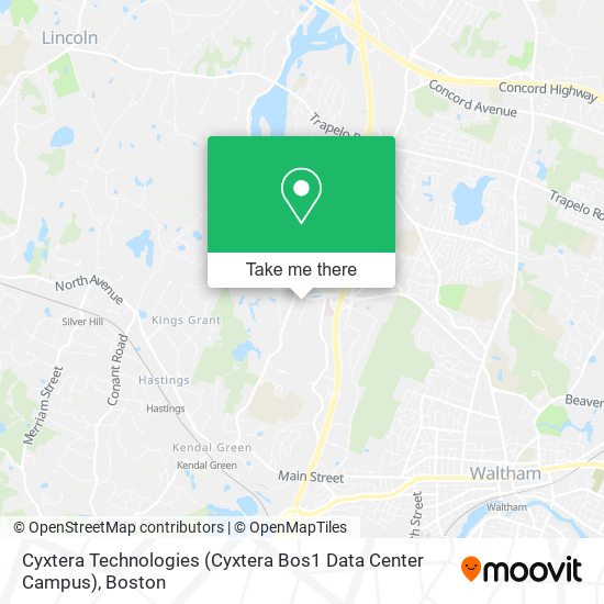 Mapa de Cyxtera Technologies (Cyxtera Bos1 Data Center Campus)