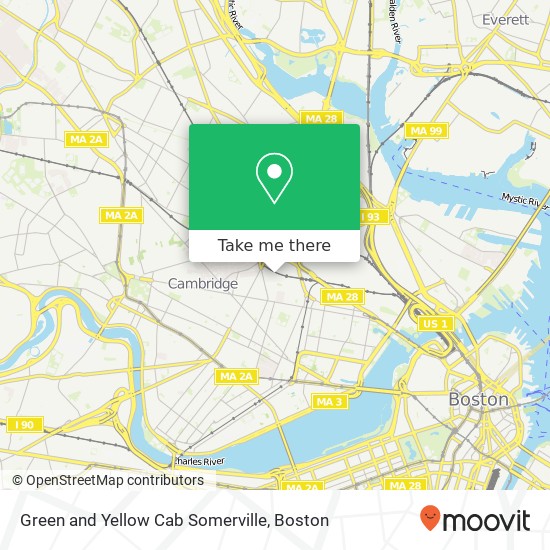 Mapa de Green and Yellow Cab Somerville