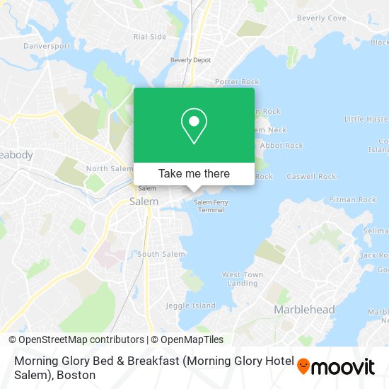 Mapa de Morning Glory Bed & Breakfast (Morning Glory Hotel Salem)