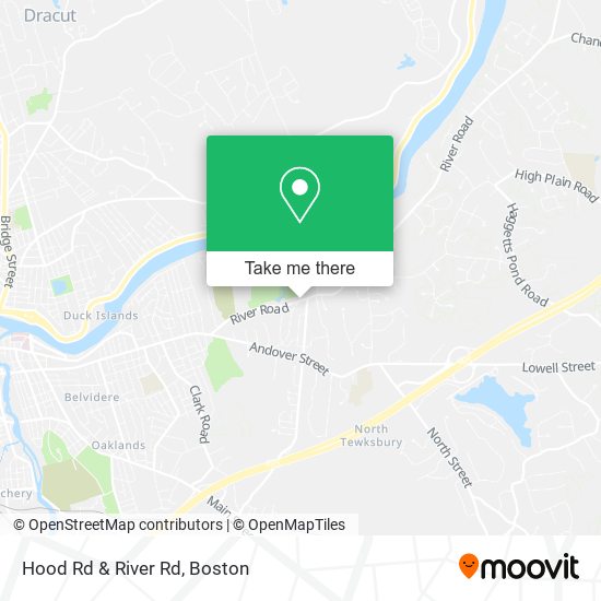 Hood Rd & River Rd map