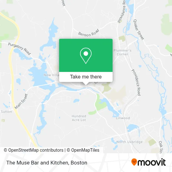 The Muse Bar and Kitchen map