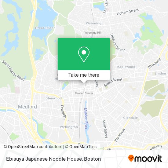 Mapa de Ebisuya Japanese Noodle House