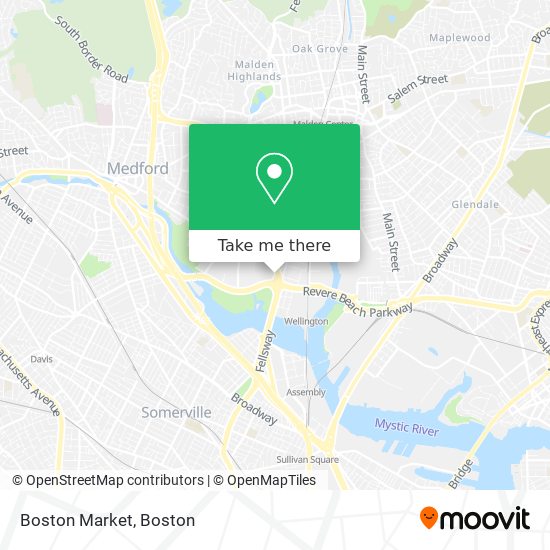 Mapa de Boston Market