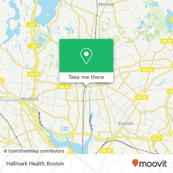 Mapa de Hallmark Health