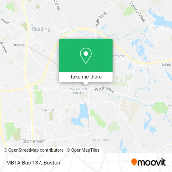 Mapa de MBTA Bus 137