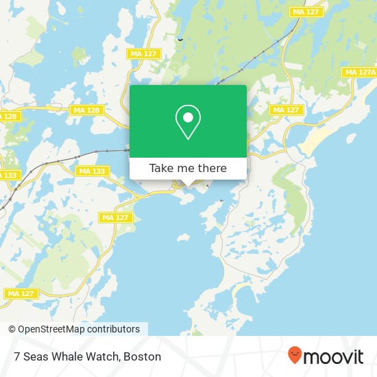 Mapa de 7 Seas Whale Watch