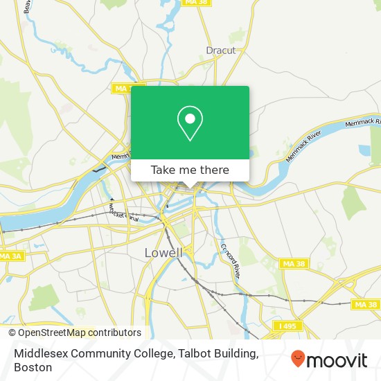 Mapa de Middlesex Community College, Talbot Building