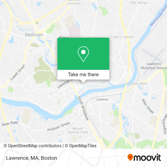 Lawrence, MA map