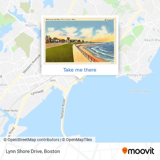 Lynn Shore Drive map