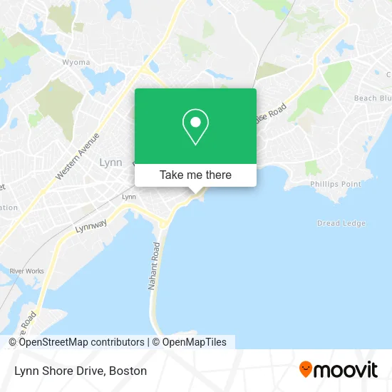 Lynn Shore Drive map