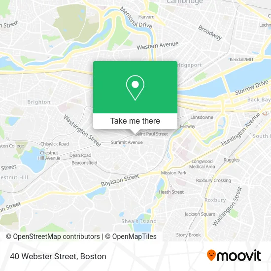Mapa de 40 Webster Street