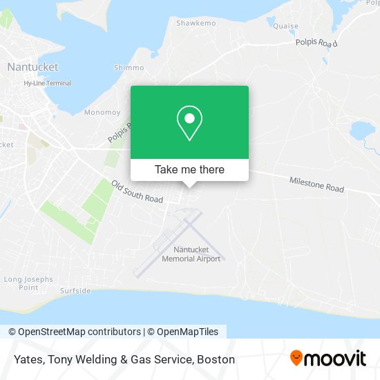 Yates, Tony Welding & Gas Service map