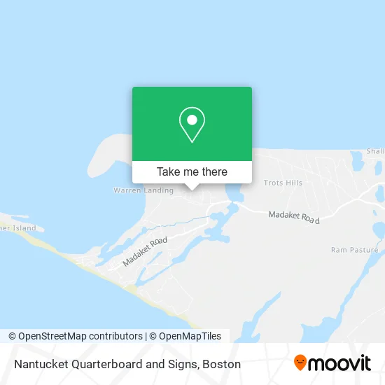 Nantucket Quarterboard and Signs map