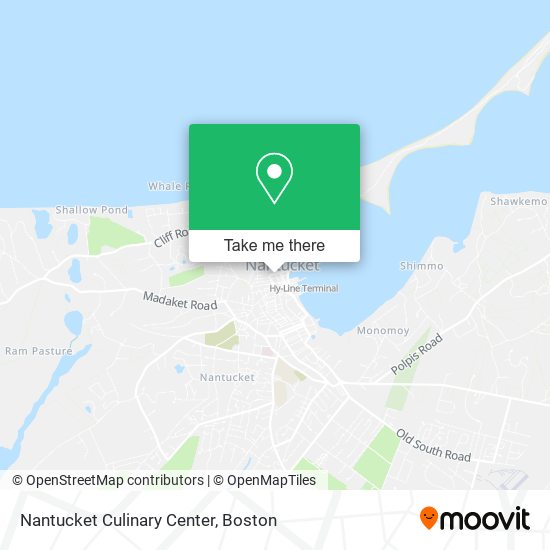 Mapa de Nantucket Culinary Center