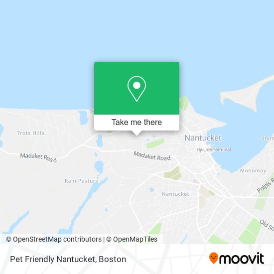 Pet Friendly Nantucket map