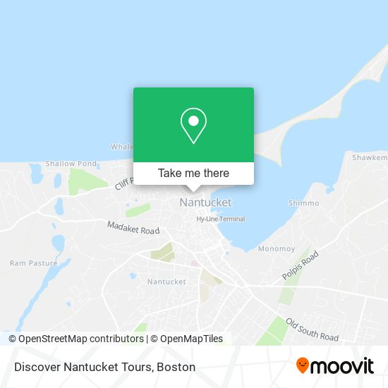 Discover Nantucket Tours map