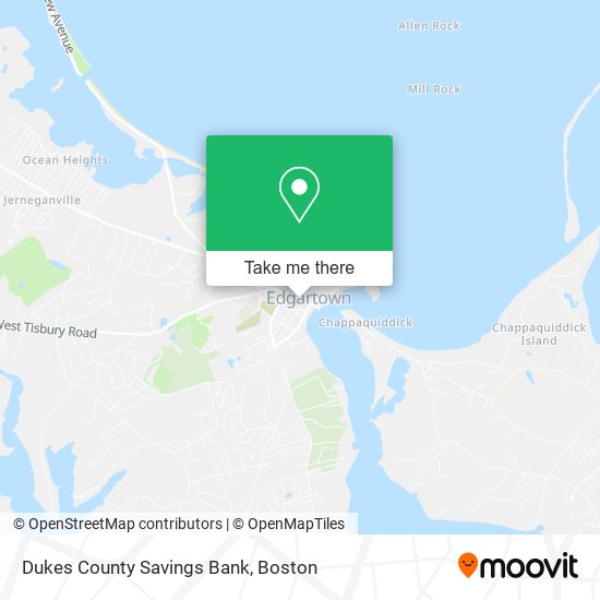 Dukes County Savings Bank map