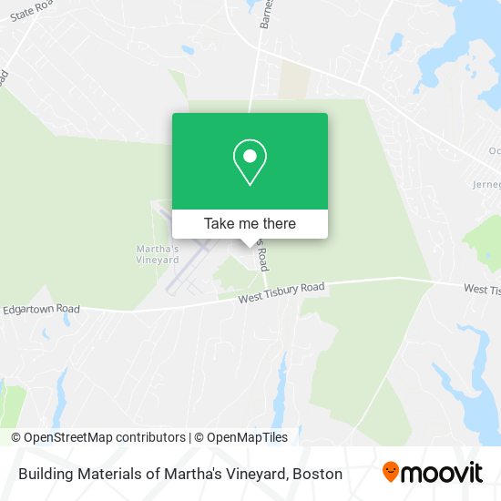 Mapa de Building Materials of Martha's Vineyard