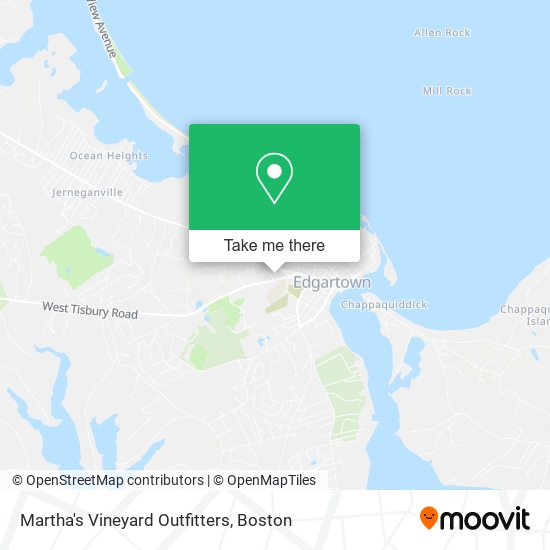 Martha's Vineyard Outfitters map