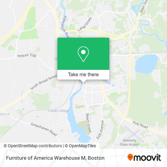 Mapa de Furniture of America Warehouse M