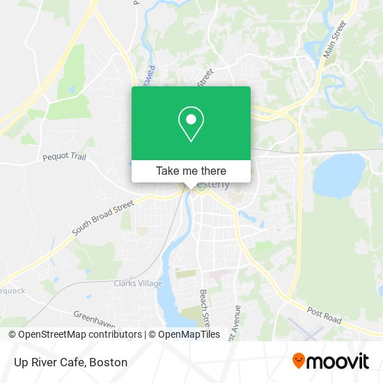 Up River Cafe map