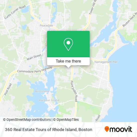 360 Real Estate Tours of Rhode Island map