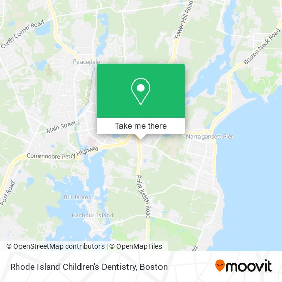 Rhode Island Children's Dentistry map