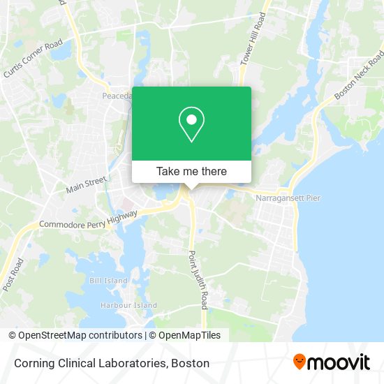 Corning Clinical Laboratories map