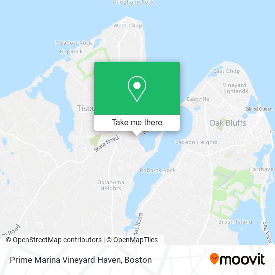 Prime Marina Vineyard Haven map
