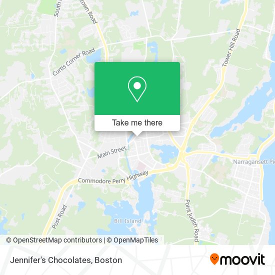 Jennifer's Chocolates map